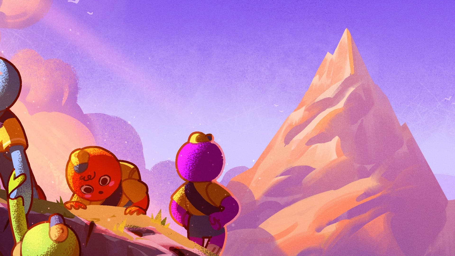PEAK game environment showing procedurally generated biome landscape with roots and terrain.
