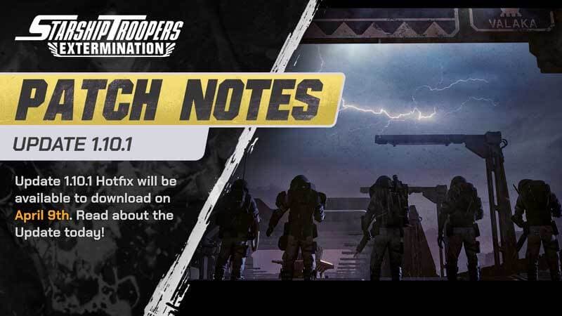 Starship Troopers: Extermination Hotfix Update (9th April 2026)