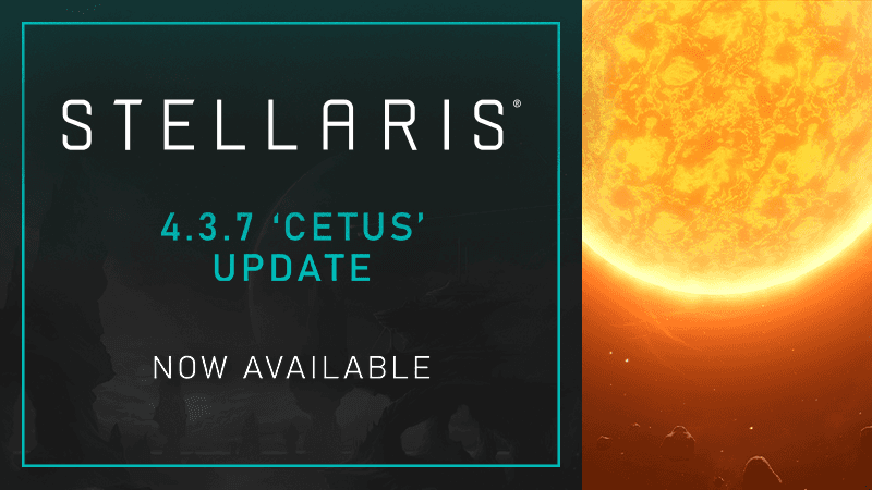Article header image for Stellaris 4.3.7 hotfix patch released (checksum 4f3c) (11th May 2026)